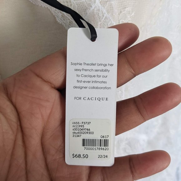 Lane Bryant Sophie Theallet for Cacique Lace Caftan | Plus Size Bridal Lingerie - Picture 9 of 11